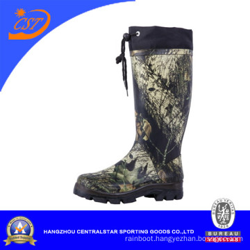 Camouflage Rubber Boots with Nylon Collar